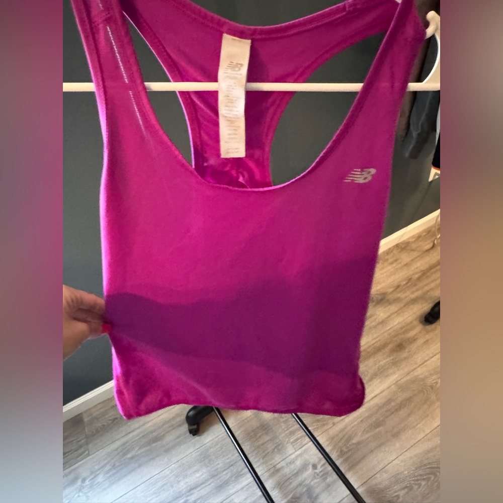 New Balance Fuchsia Racerback Tank